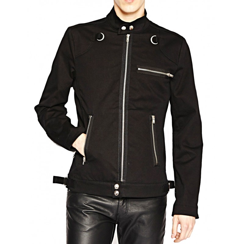 Men Biker Jacket Gothic EMO Motorcycle Style Punk Rock Jacket Men Coat  (2025)